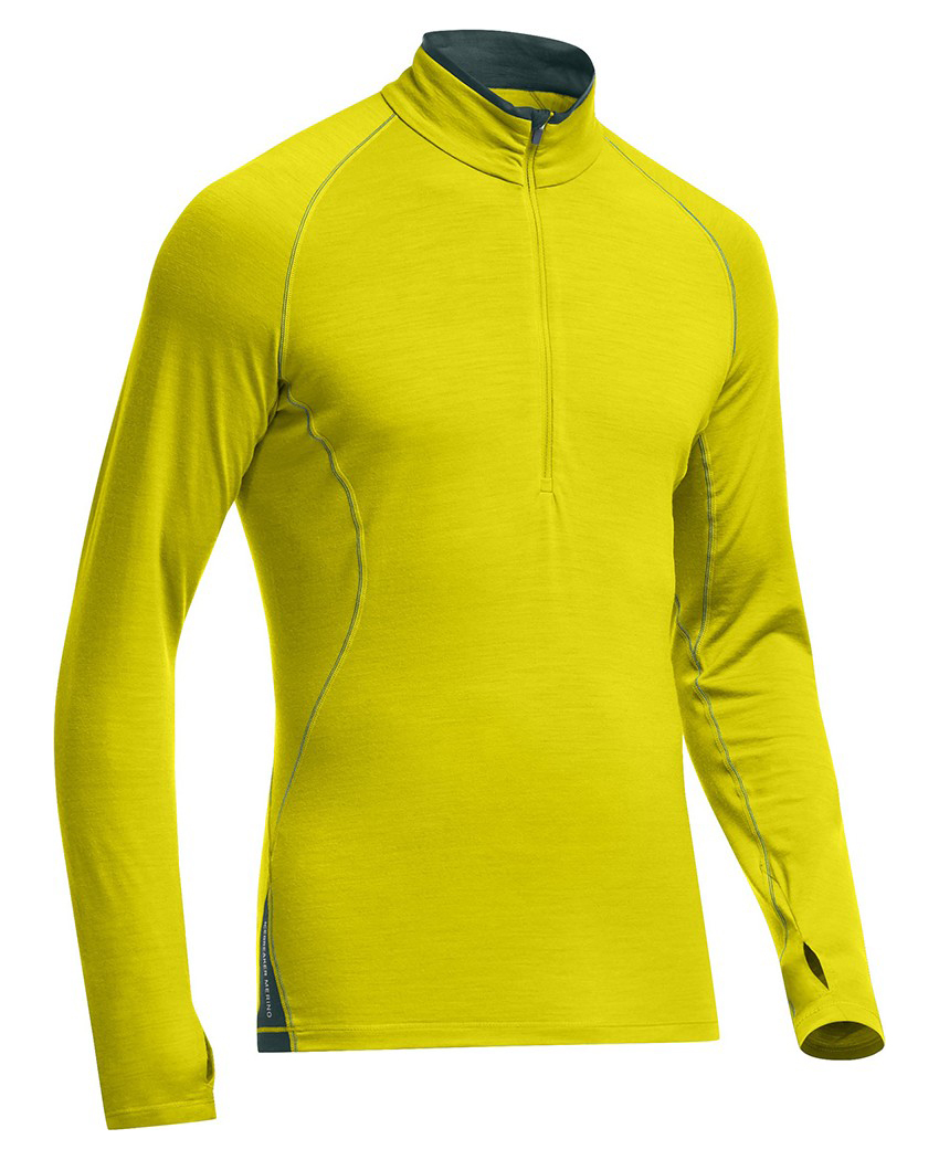 

Футболка с длинным рукавом Icebreaker Sprint LS Half Zip Men chartreuse/pine, Желтый