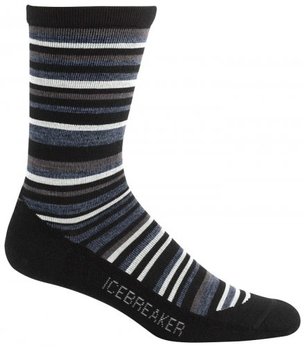 

Термоноски мужские Icebreaker City Lite Crew Men black/brazil/oli, Белый
