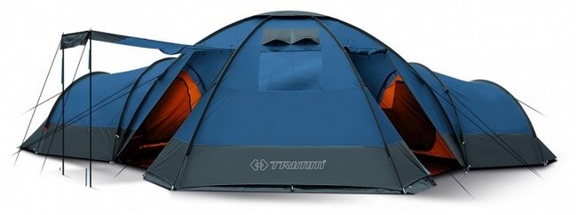 

Палатка двенадцатиместная Trimm Bungalow II lagoon/grey синяя, Синий