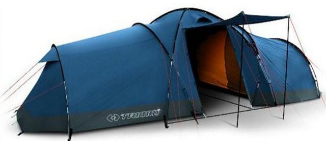 

Палатка пятиместная Trimm Camp II lagoon/grey синяя, Синий