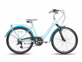 Велосипед міський жіночий Pride Comfort 2016 - 26 ", рама - 18", блакитний глянцевий (SKD-32-85)