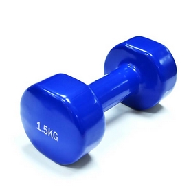 Гантели виниловые Spart, 2 шт 1,5 кг - синие (DB2113-1,5Blue)