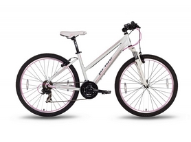 Велосипед гибридный женский Pride Stella 2016 - 26",  рама - 16", бело-розовый матовый (SKD-59-40)