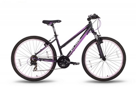 Велосипед гибридный женский Pride Stella 2016 - 26", рама - 16", черно-розовый матовый (SKD-28-61)