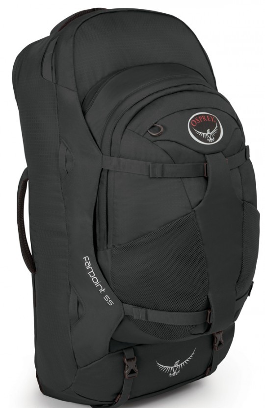 

Рюкзак туристический Osprey Farpoint 55 л Volcanic Grey S/M, Черный