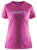 Термофутболка женская Craft Prime Logo Tee Wmn розовая