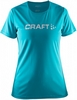 Термофутболкаа женская Craft Prime Logo Tee Wmn голубая