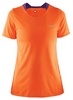 Футболка женская Craft Joy SS Shirt Wmn оранжевая