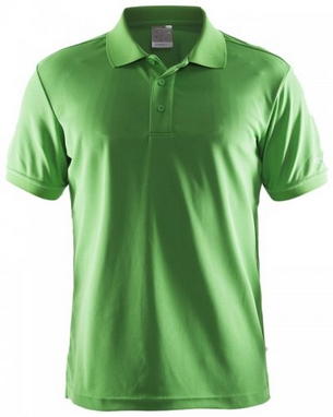 Футболка мужская Craft Polo Shirt Pique Classic Craft Green