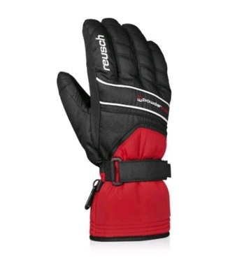 Перчатки горнолыжные мужские Reusch Powderstar R-texxt fire red/black