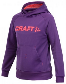 Толстовка Craft Stretch Hood J фиолетовая
