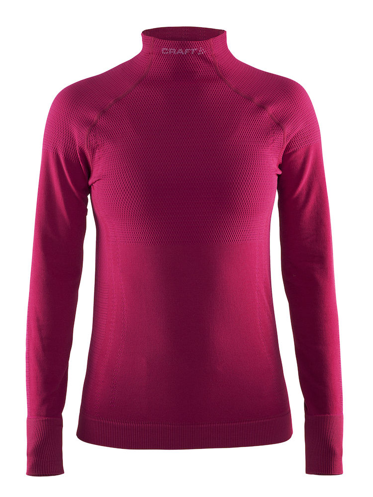 

Термофутболка женская Craft Warm Half Polo W Ruby, Малиновый