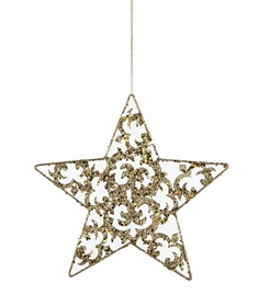 Украшение декоративное Christmas House Звезда золотистая 20 см