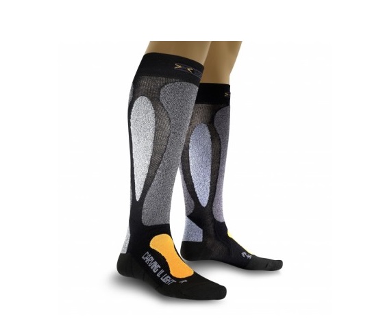 

Термоноски лыжные унисекс X-Socks Carving Ultralight black-orange - 39/41, Черный