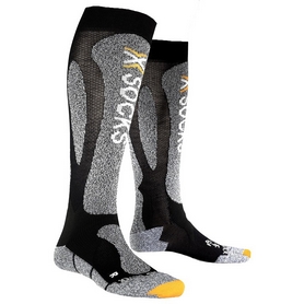Термоноски лыжные унисекс X-Socks Ski Carving Silver black/grey melange