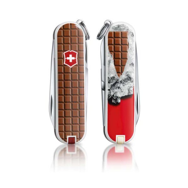 

Нож швейцарский Victorinox Classic Chocolate красный