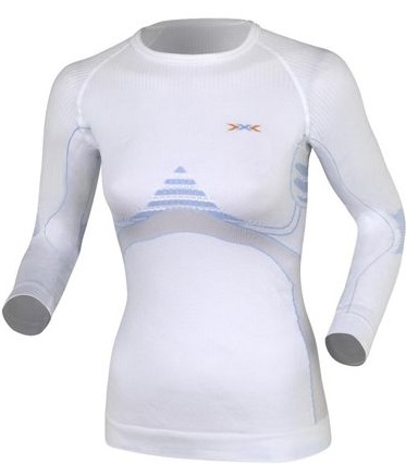 

Термофуболка женская X-Bionic Extra Warm Lady Shirt Long Sleeves Roundneck white/sky blue - S/M, Белый