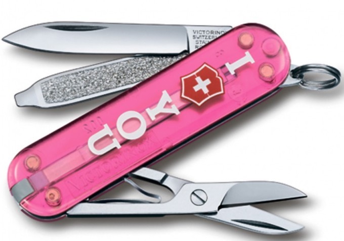 

Нож швейцарский Victorinox Classic The Gift, Розовый