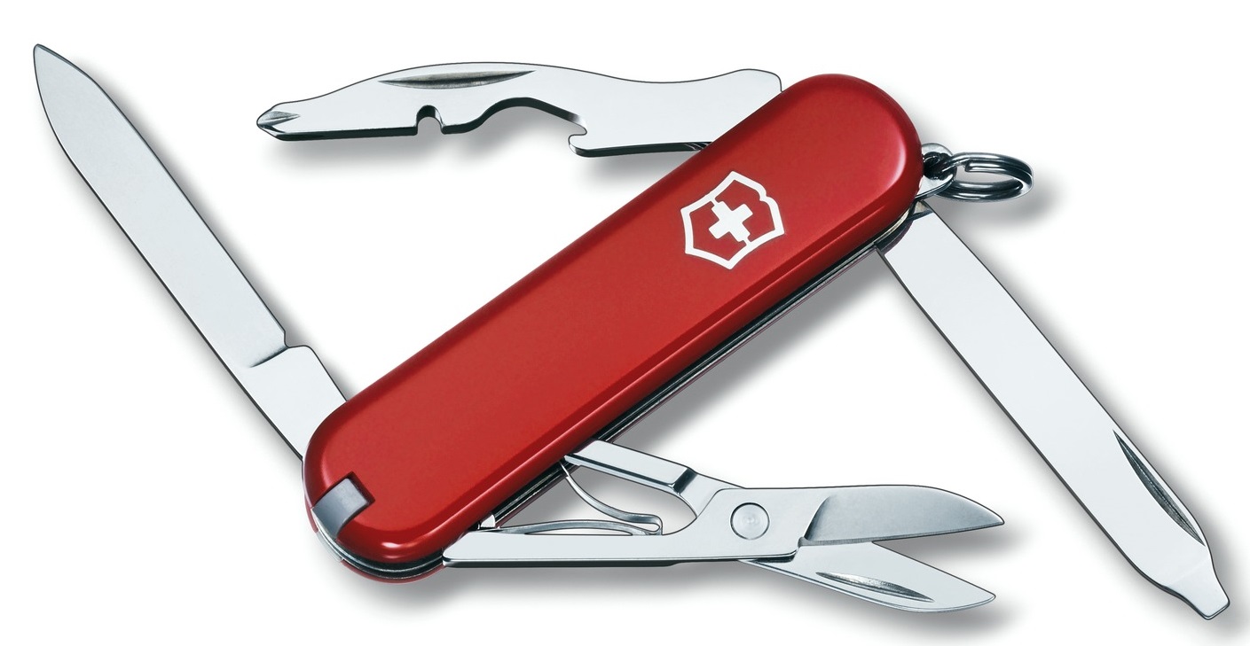 

Нож швейцарский Victorinox Rambler красный