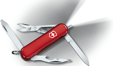 Нож швейцарский Victorinox Midnite Manager красный