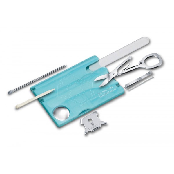 

Набор швейцарский Victorinox Swisscard Nailcare 0.7240.T21, Голубой