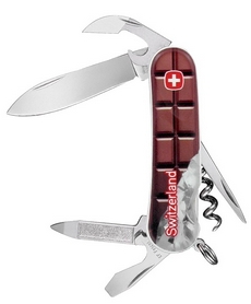 Нож швейцарский Wenger 1 10 09 910 P1 коричневый
