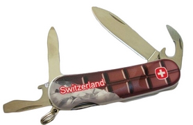 Нож швейцарский Wenger 1 10 09 910 P1 коричневый - Фото №2