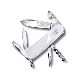 Нож швейцарский складной Victorinox EvoGrip White Christmas 23803.C77
