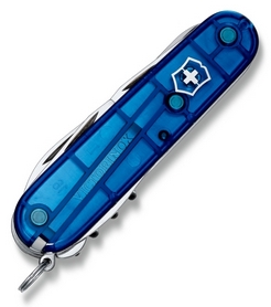 Нож швейцарский Victorinox Climber 91 мм синий/прозрачный - Фото №2