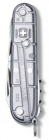 Нож швейцарский Victorinox Climber 91 мм серый/прозрачный - Фото №3