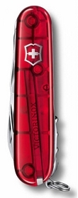 Ніж швейцарський Victorinox Huntsman 91 мм червоний / прозорий - Фото №2