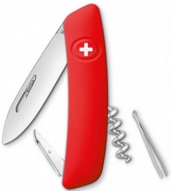 Нож швейцарский Swiza D01 красный