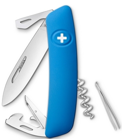 Нож швейцарский Swiza D03 синий