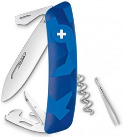 Нож швейцарский Swiza C03 Livor синий