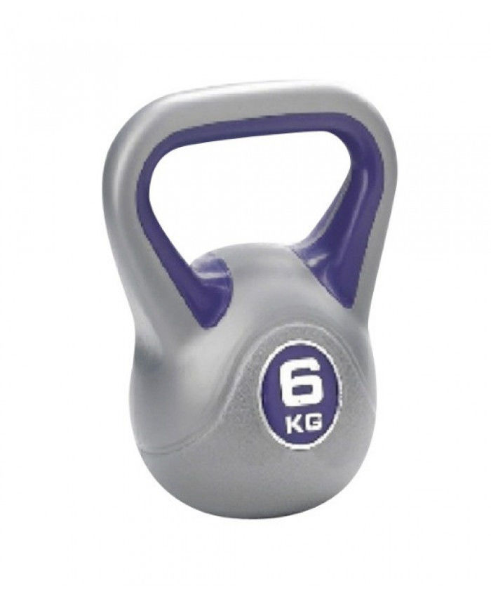

Гиря пластиковая насыпная Live UP Plastic Kettel Bell 6 кг, Серый