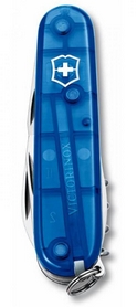 Нож швейцарский Victorinox Spartan 91 мм синий/прозрачный - Фото №4