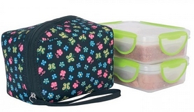 Термос пищевой Laken 2 PP Thermo food container 600 мл + NP Cover Flower