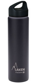 Термофляга Laken St. steel thermo bottle 18/8 TA7N Black 0.75 л