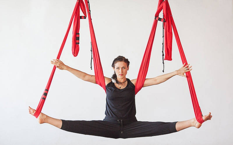 

Гамак для йоги ZLT Antigravity Yoga swing FI-5323 салатовый