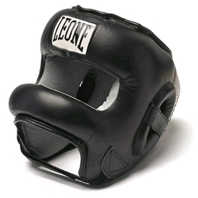 Боксерский шлем с бампером Leone Protection