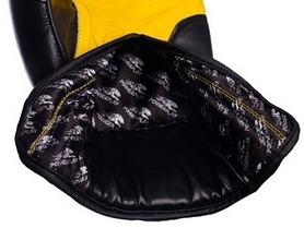 Перчатки боксерские PowerPlay 3001 Predator Shark желтые - Фото №4