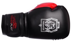 Перчатки боксерские PowerPlay 3002 Predator Eagle красные - Фото №2