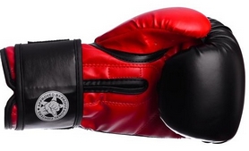 Перчатки боксерские PowerPlay 3002 Predator Eagle красные - Фото №3