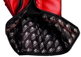 Перчатки боксерские PowerPlay 3002 Predator Eagle красные - Фото №4