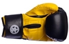 Перчатки боксерские PowerPlay 3002 Predator Eagle желтые - Фото №3
