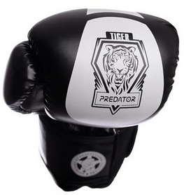 Рукавички боксерські PowerPlay 3003 Predator Tiger білі - Фото №4