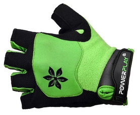 Перчатки велосипедные женские PowerPlay 5284 зеленые