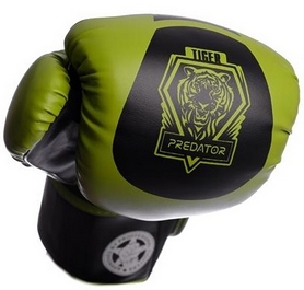 Рукавички боксерські PowerPlay 3003 Predator Tiger зелені - Фото №4