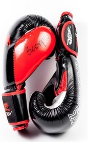 Перчатки боксерские PowerPlay 3007 Predator Scorpio черные - Фото №5