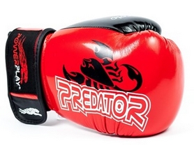 Перчатки боксерские PowerPlay 3007 Predator Scorpio красные - Фото №2
